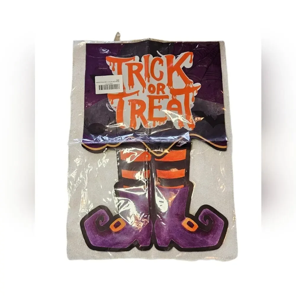 NWT Halloween Trick-or-Treat Garden Flag, Never Opened, Bright Colors.